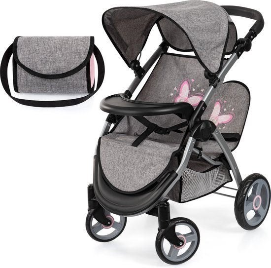 Bayer Design Tweeling poppenwagen Twin Xeo, Nieuw, Ophalen of Verzenden, Babypop, Www.loods56.nl