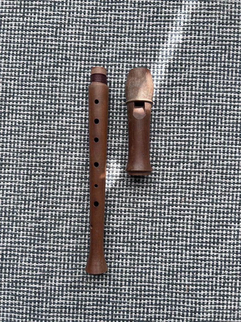 Houten sopraan blokfluit, Aura, Muziek en Instrumenten, Ophalen of Verzenden, Gebruikt, Sopraan of Sopranino
