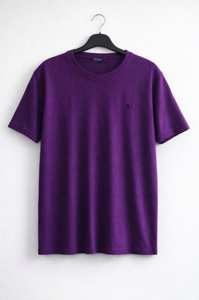 Ralph Lauren paars T‑shirt – maat L, Paars, Maat 42/44 (L), Ophalen of Verzenden, Zo goed als nieuw