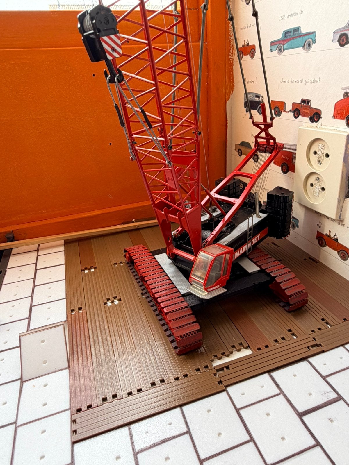 Mammoet kraan zelfbouw, Ophalen, Hijskraan, Tractor of Landbouw