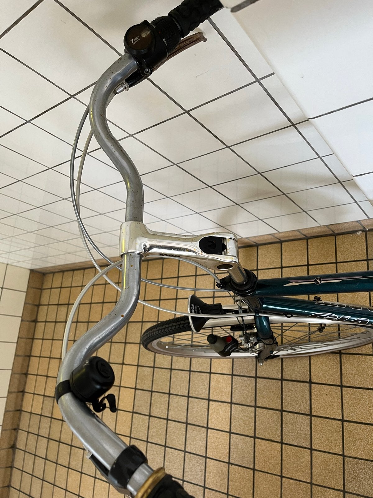 Giant Custom heren fiets met fietstassen, Ophalen, Gebruikt, Velgrem, Versnellingen