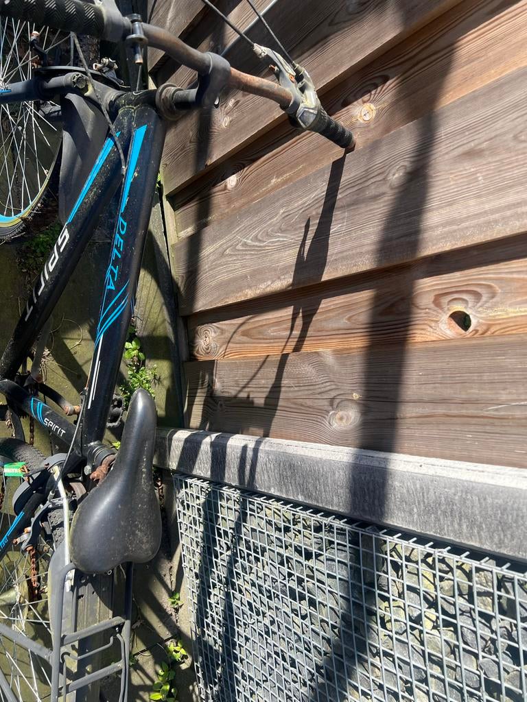 Delta Spirit Fiets - Stoere Zwarte Fiets met Blauwe Details, Fietsen en Brommers, Fietsen | Heren | Herenfietsen, Overige merken