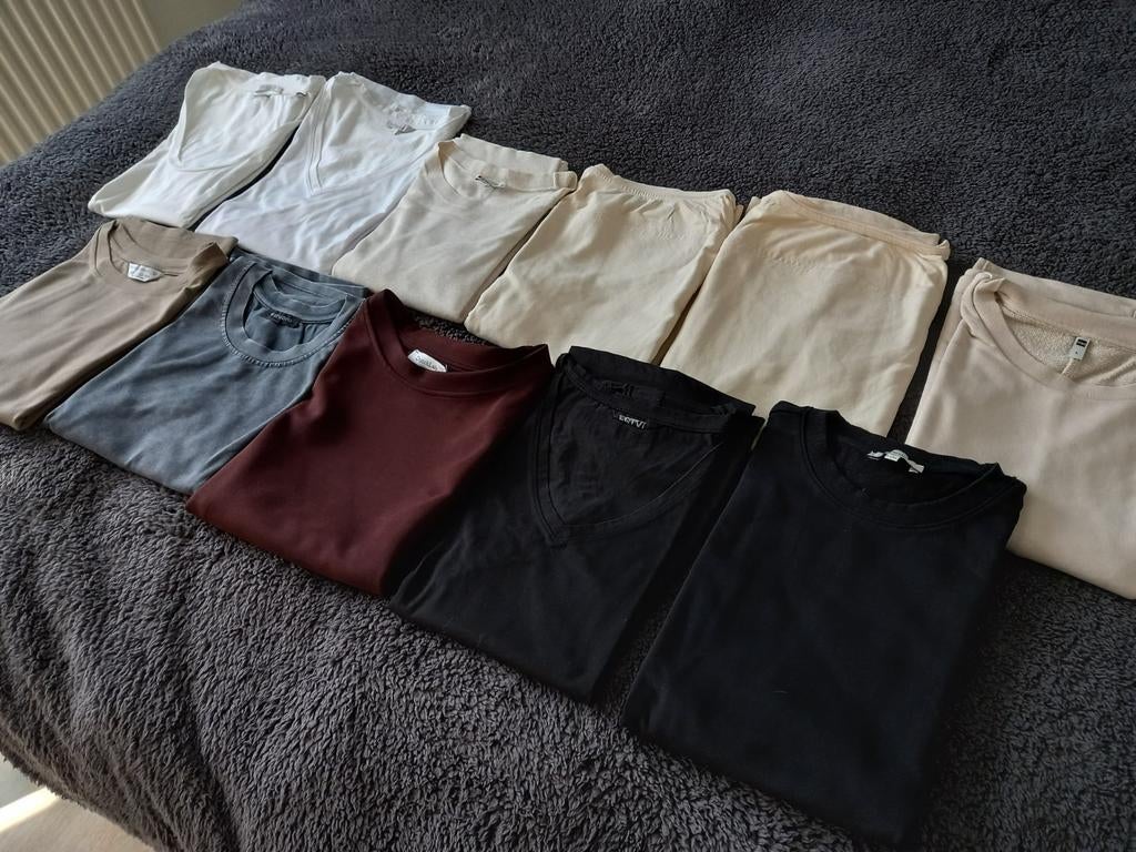 Verschillende (merk) basic's t-shirts/tops (M-XL), Ophalen of Verzenden, Zo goed als nieuw, Maat 46/48 (XL) of groter