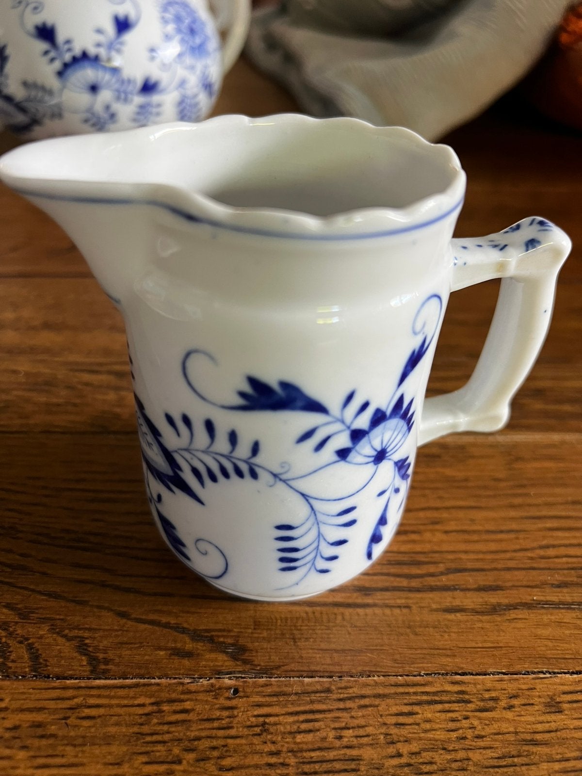 Oud melkkannetje Petrus Regout, zwiebelmuster, Ophalen of Verzenden