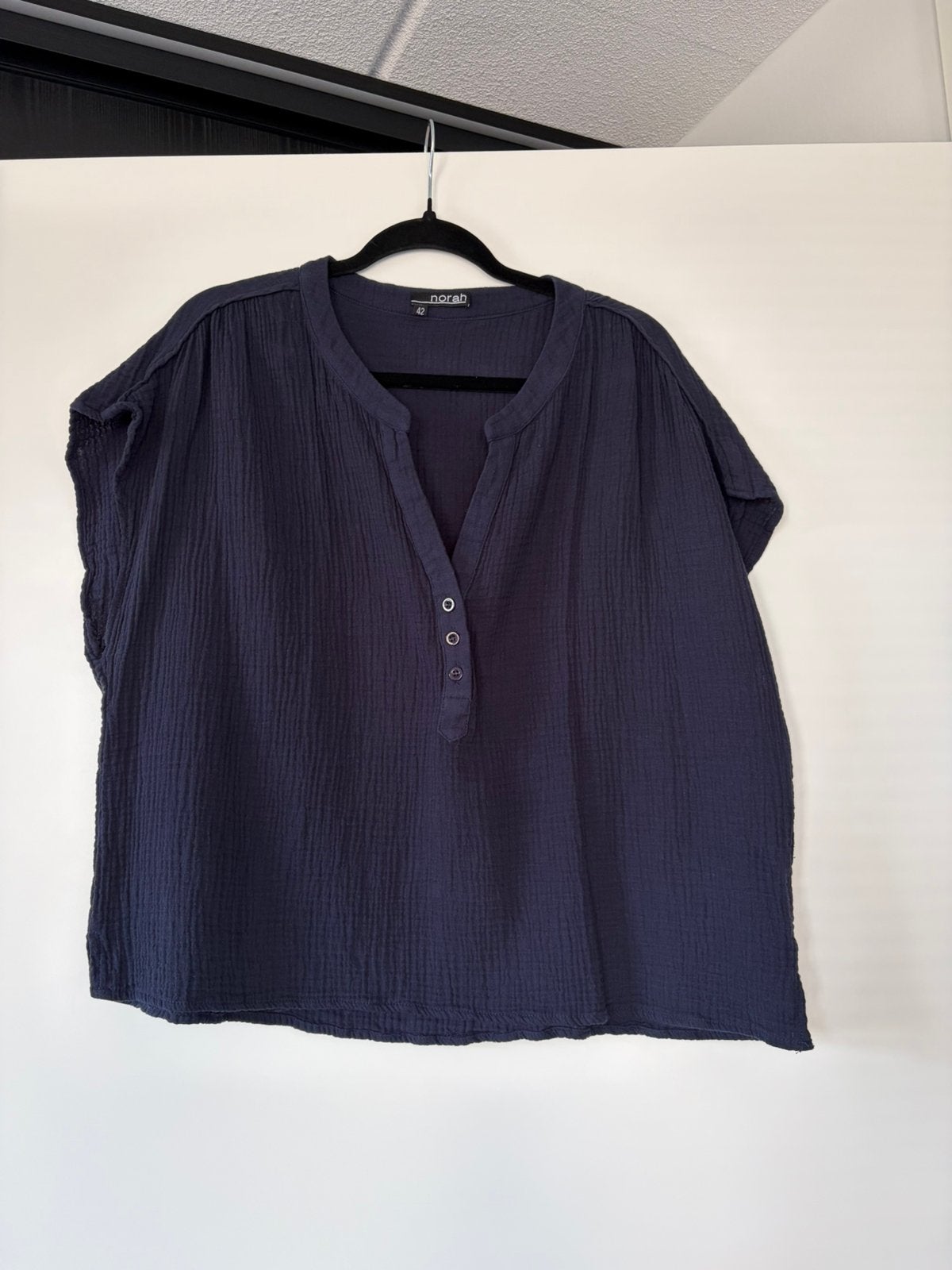 Top Norah blauw maat 42, Maat 42/44 (L), Zo goed als nieuw, Korte mouw, Verzenden