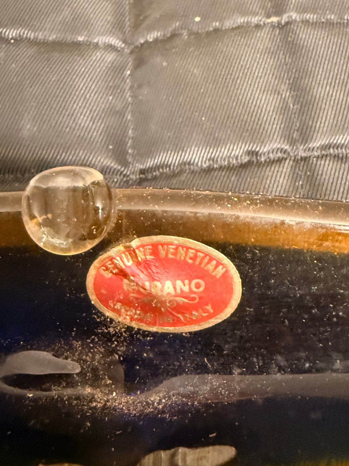 Vintage Murano Glas Gondel Asbak - Handgemaakt in Italië, Ophalen