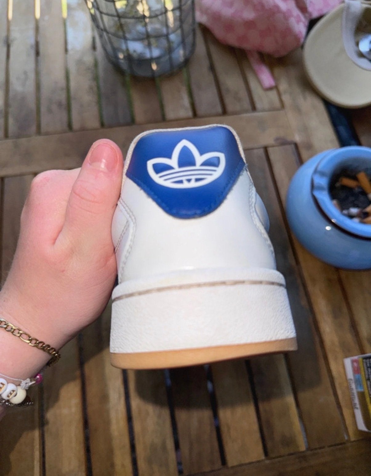 Adidas Campus 00s Leer Maat 36, Ophalen of Verzenden, Gedragen, Wit, Sneakers of Gympen