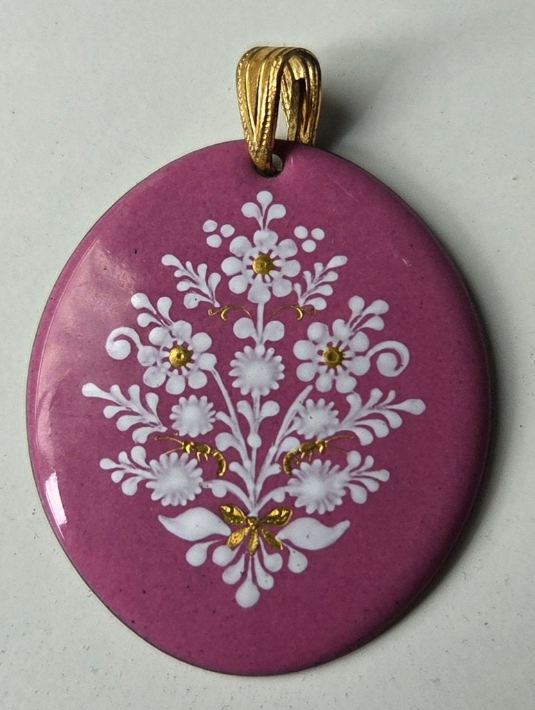 Vintage Eva Scherer Wenen Oostenrijk Emaille Hanger, Antiek en Kunst, Ophalen of Verzenden