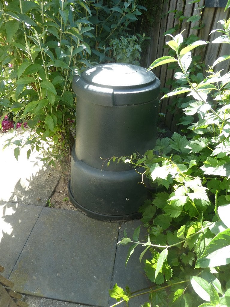 compost vat, Ophalen, Compostbak