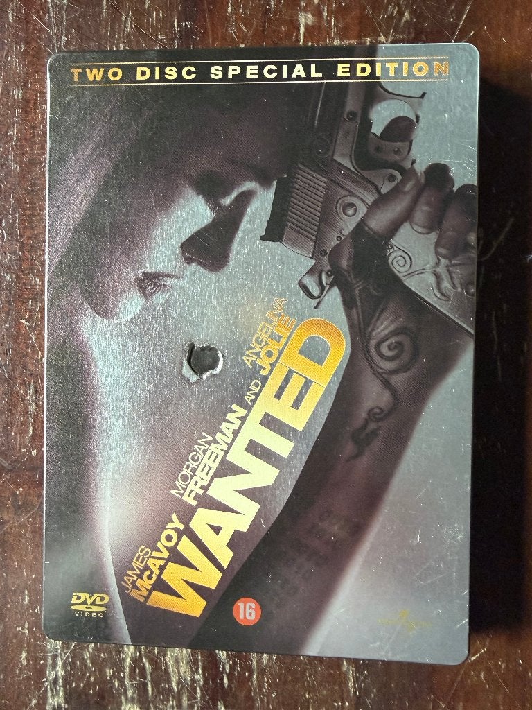 Wanted ( 2 DVD Box ) in Blikken Case met Angelina Jolie, Vanaf 16 jaar, Ophalen of Verzenden, Zo goed als nieuw, Actie