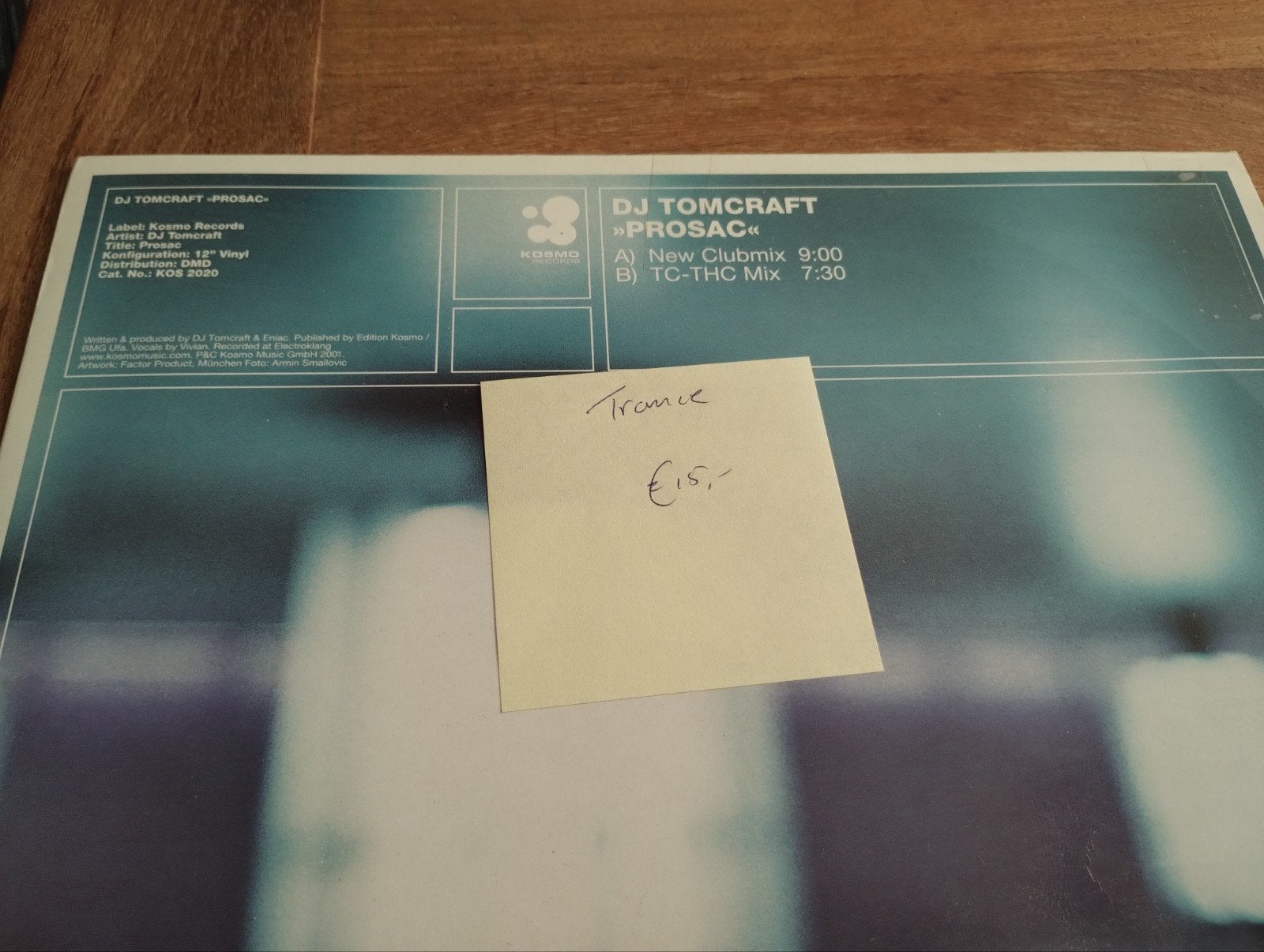 DJ Tomcraft - Prosac (Trance 12" Vinyl), Cd's en Dvd's, Vinyl | Dance en House, LP, Gebruikt, Trance, Ophalen of Verzenden