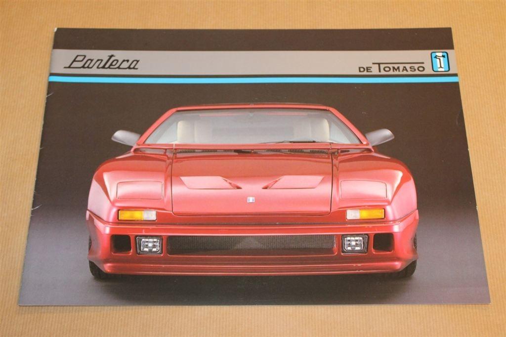 Zeldzame brochrue - De Tomaso Pantera - Ca 1990, Ophalen of Verzenden, Zo goed als nieuw, Overige merken