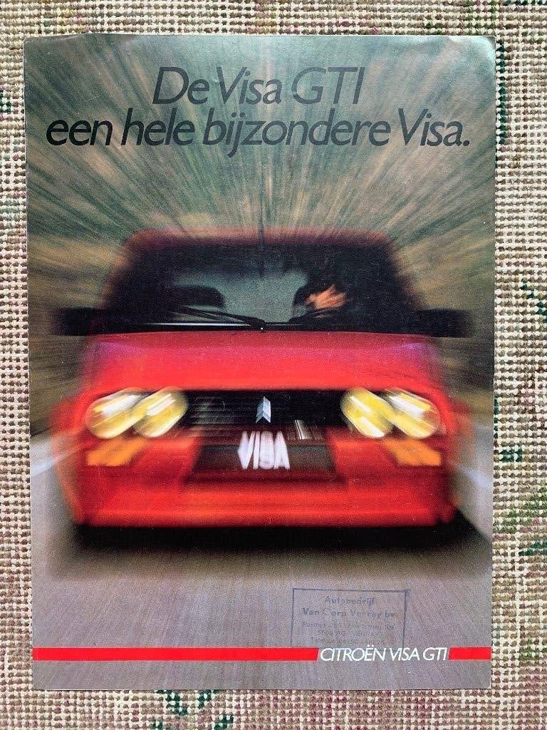 Nederlandstalige folder Citroen Visa GTI 1985 nieuw, Boeken, Ophalen of Verzenden, Zo goed als nieuw, Citroën, Citroën