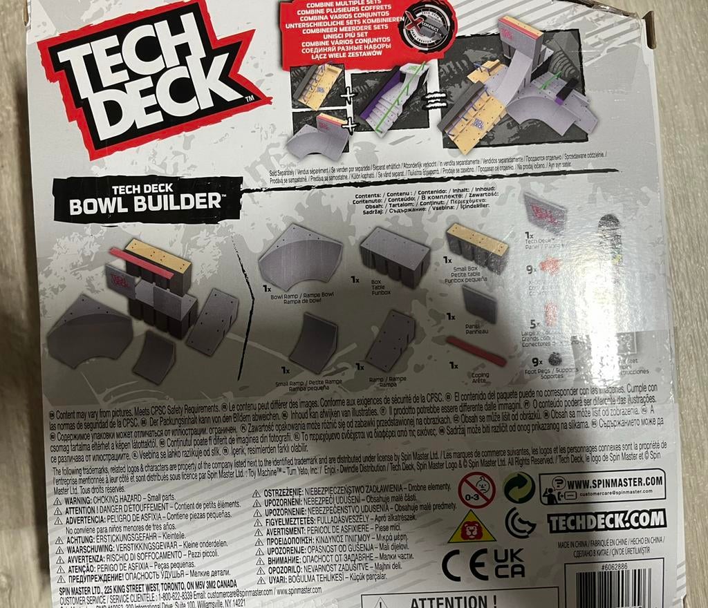 Tech deck bowl builder fingerboard set, Ophalen, Zo goed als nieuw