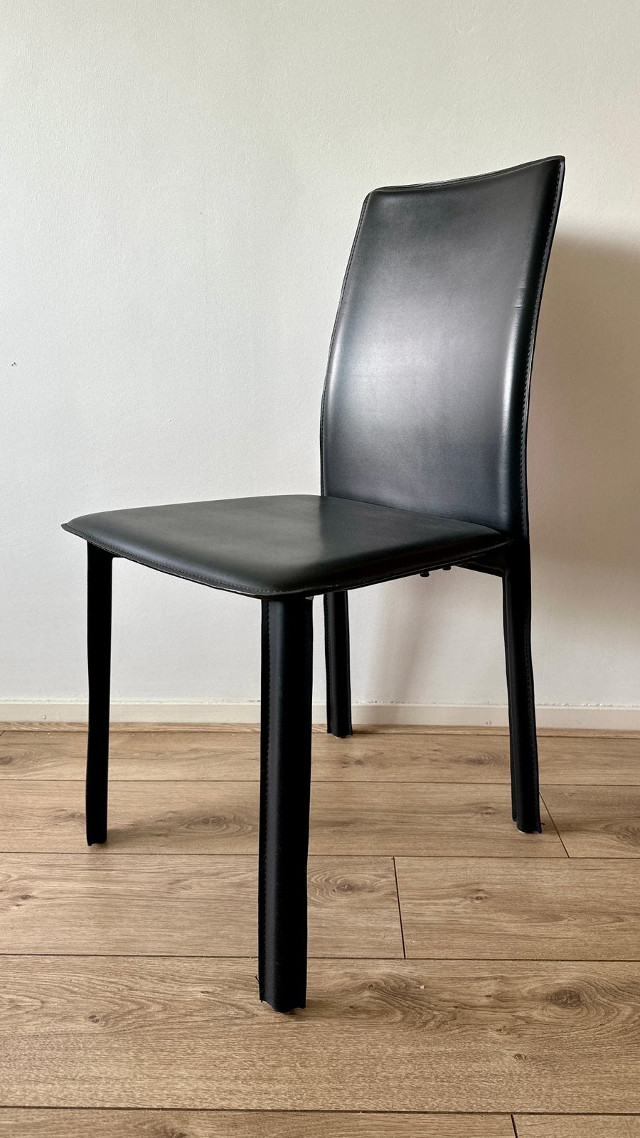 Eettafelstoelen / eetkamerstoelen modern design zwart Skai, Ophalen, Overige materialen, Twee, Zwart