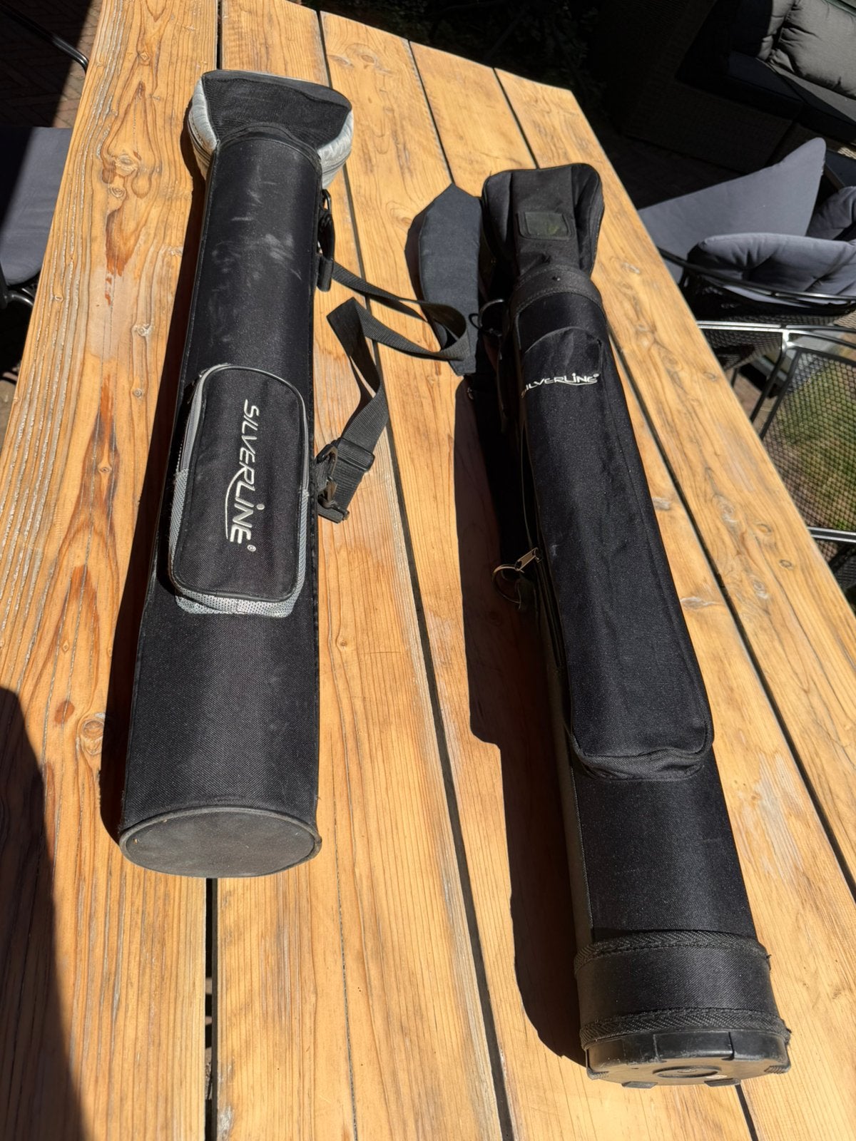 Pencil bags plus aantal clubs, Sport en Fitness, Golf, Ophalen, Gebruikt, Tas