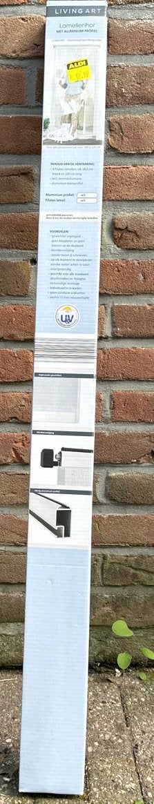 Living Art Lamellenhor met aluminium profiel 100x220 cm, Ophalen, Kunststof, 80 tot 100 cm, 215 cm of meer