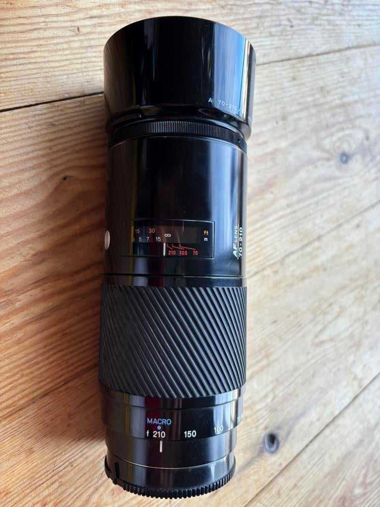 Minolta AF 70-210 F/4.0 + zonnekap, Audio, Tv en Foto, Fotografie | Lenzen en Objectieven, Zo goed als nieuw, Telelens, Zoom, Ophalen of Verzenden