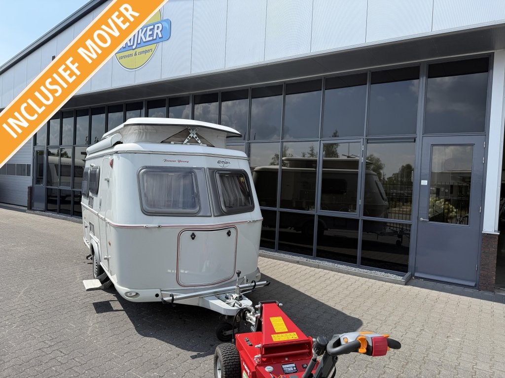 Eriba Touring Triton 430 FEY Bed + Zit WC Luifel Mover 780KG, Caravans en Kamperen, Bedrijf, Treinzit, 4 tot 5 meter, Eriba
