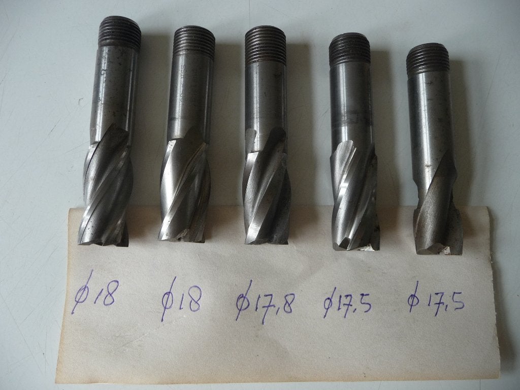 5 x Frees, HSS- co, vier vinger en een spiegleuffrees, Doe-het-zelf en Verbouw, Gereedschap | Freesmachines, Ophalen of Verzenden
