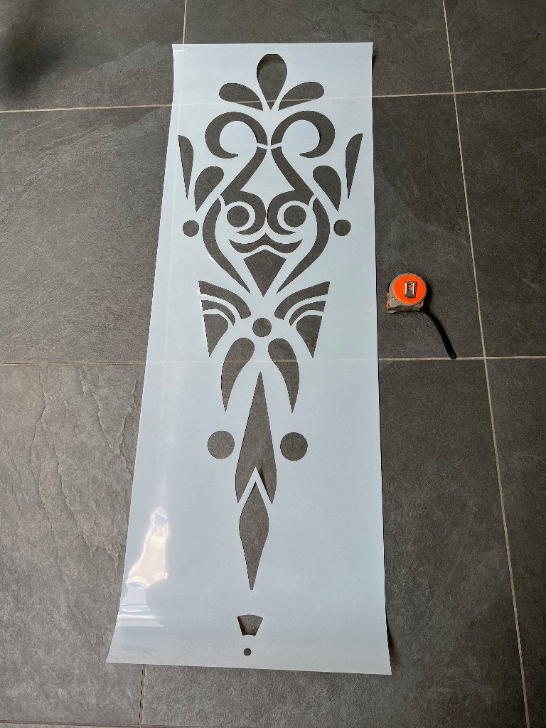 Mandala sjabloon wand stencil groot cirkel 240 cm diameter, 240 cm, Verburgt Vintage, Boho, Nieuw