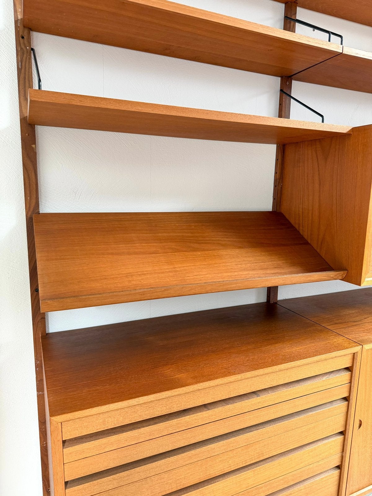 Deens Poul Cadovius Royal System teak wandmeubel wandkast 60, 150 tot 200 cm, Teakhout, Ophalen of Verzenden, Zo goed als nieuw