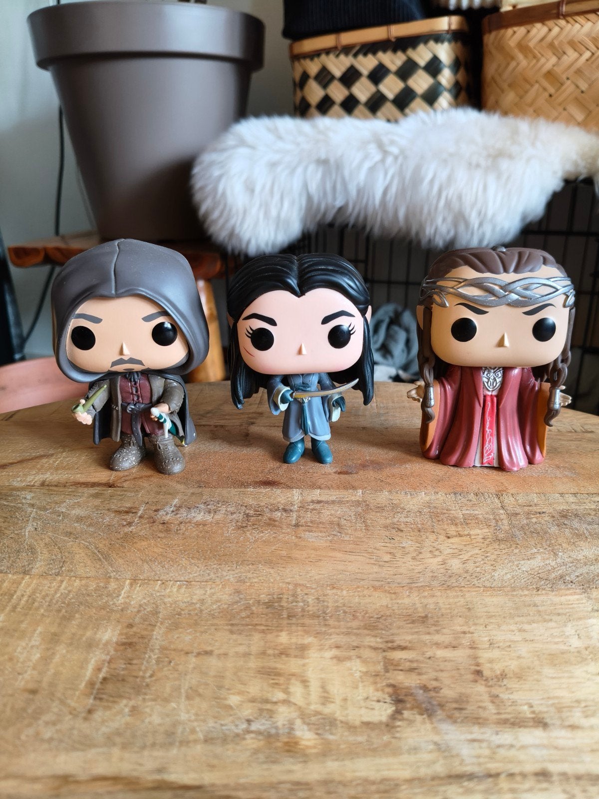 Aragorn, Arwen en Elrond funko pop, Ophalen of Verzenden, Zo goed als nieuw, Actiefiguurtje