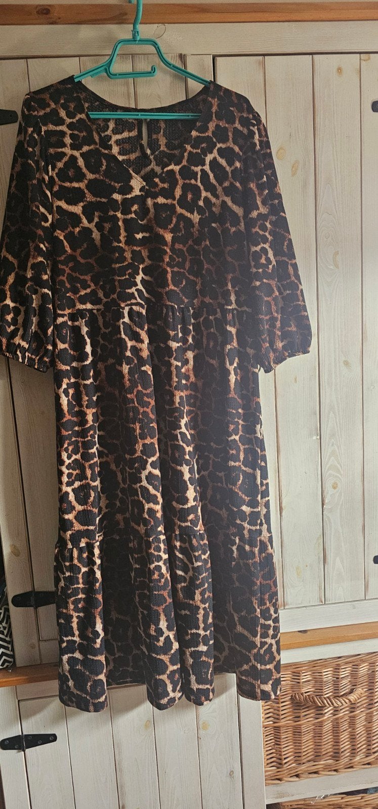 Panterjurk van MS, zgan, Kleding | Dames, Bruin, Maat 46/48 (XL) of groter, Ophalen of Verzenden, Zo goed als nieuw
