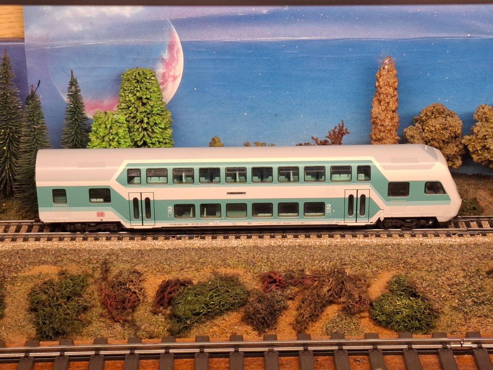 Marklin Mooie db dubbeldekker stuurstand wagon, Hobby en Vrije tijd, Wisselstroom, Wagon, Ophalen of Verzenden, Zo goed als nieuw