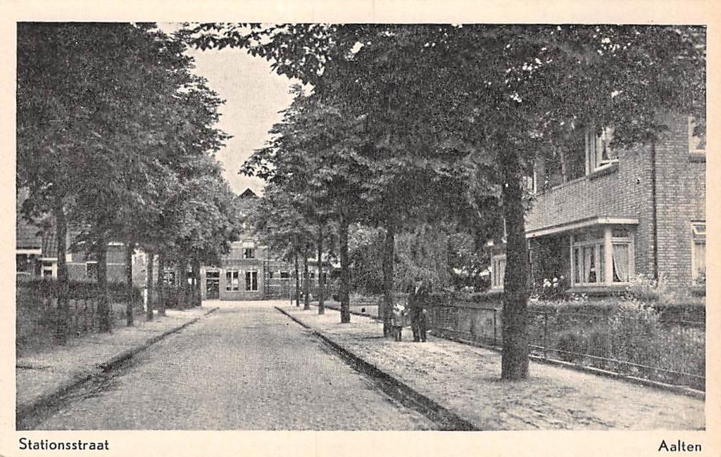 Aalten Stationstraat Gelderland Achterhoek, Ophalen of Verzenden, 1920 tot 1940, Ongelopen, Gelderland