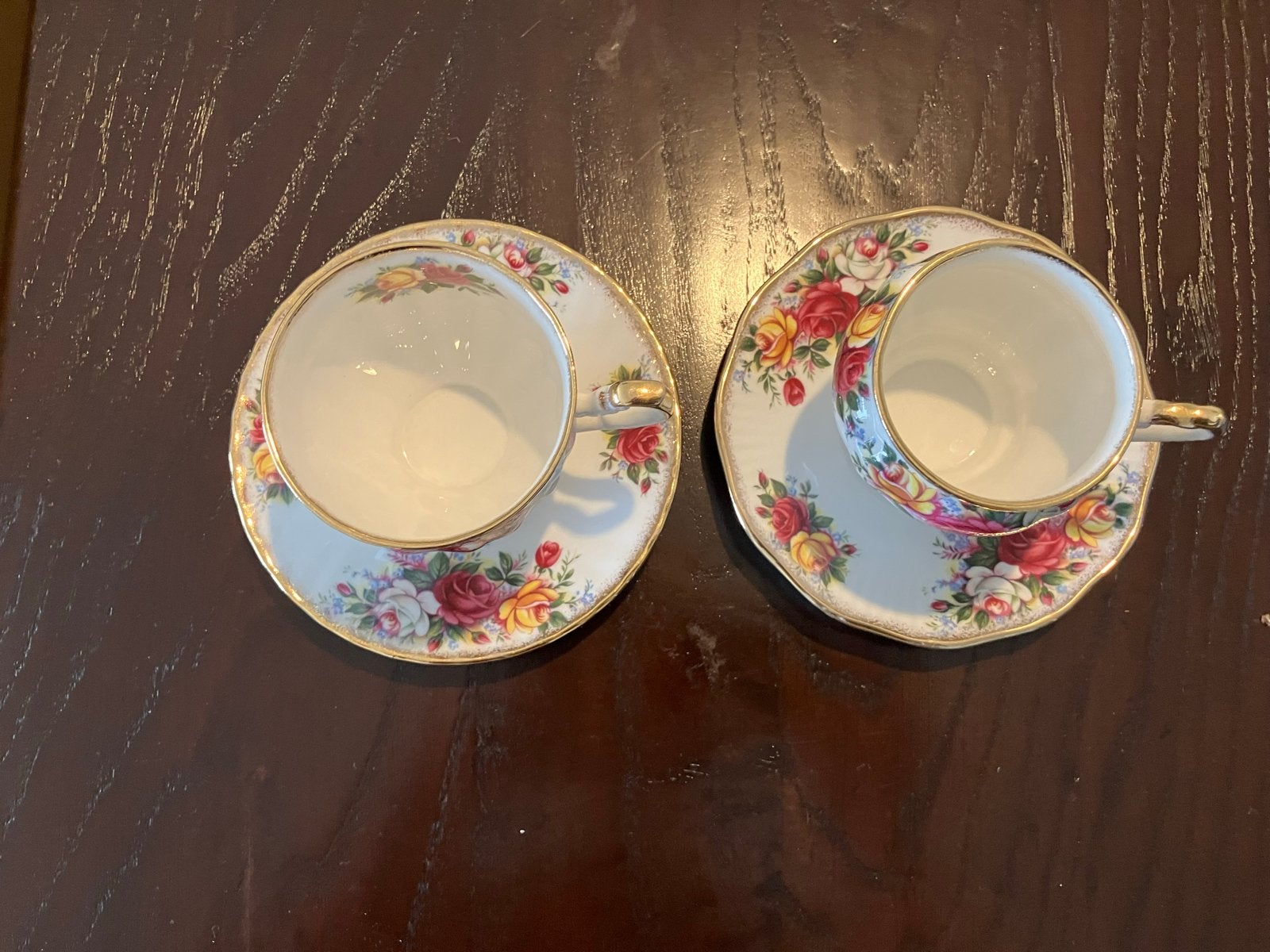 Queens Fine Bone China the Rose Collection kop en schotel, Ophalen
