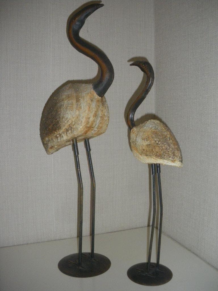 zgan 2 hele mooie grote vogels 1 grote en een kleinere vogel, Huis en Inrichting, Woonaccessoires | Overige, Ophalen of Verzenden
