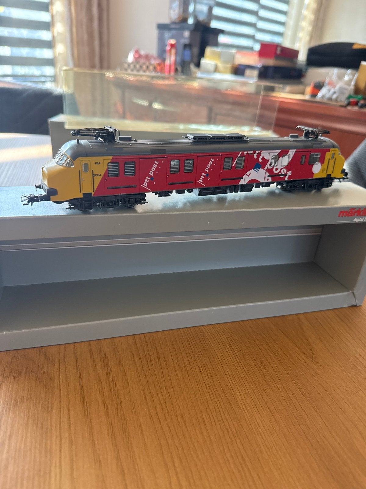 Märklin 3608 Serie MP 3000 NS PTT Post Locomotief, Wisselstroom, Locomotief, Ophalen of Verzenden, Märklin