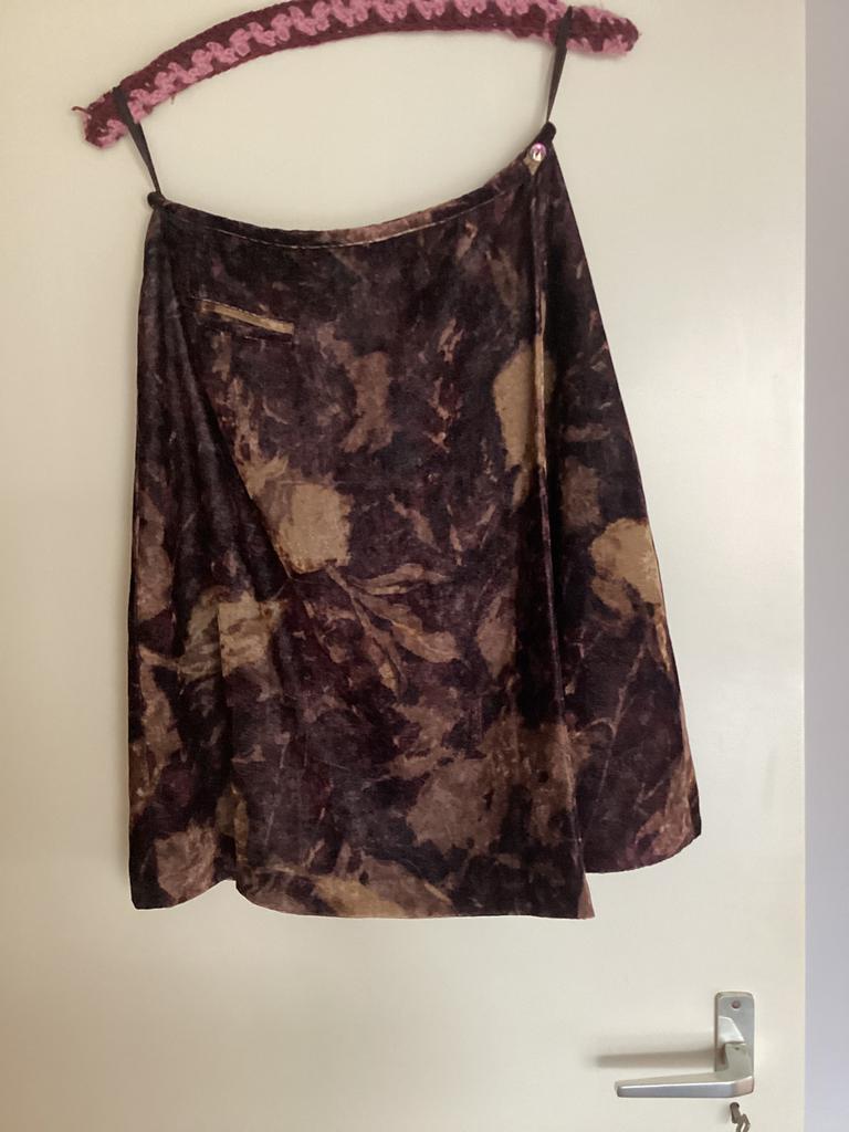 Overslag bruin vintage rokje Oilily, Kleding | Dames, Rokken, Maat 38/40 (M), Bruin, Ophalen of Verzenden, Zo goed als nieuw