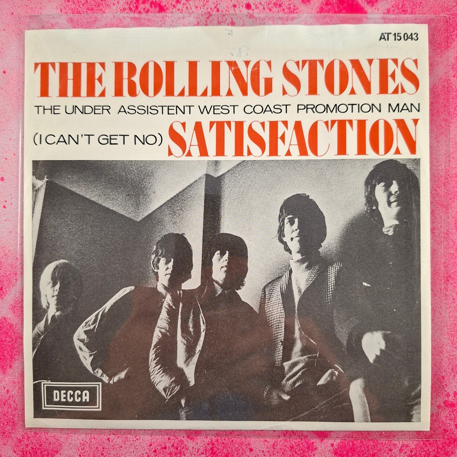 Rolling Stones Satisfaction Single.                   Star45, Inclusief binnenhoes, Ophalen of Verzenden, Gebruikt, Pop