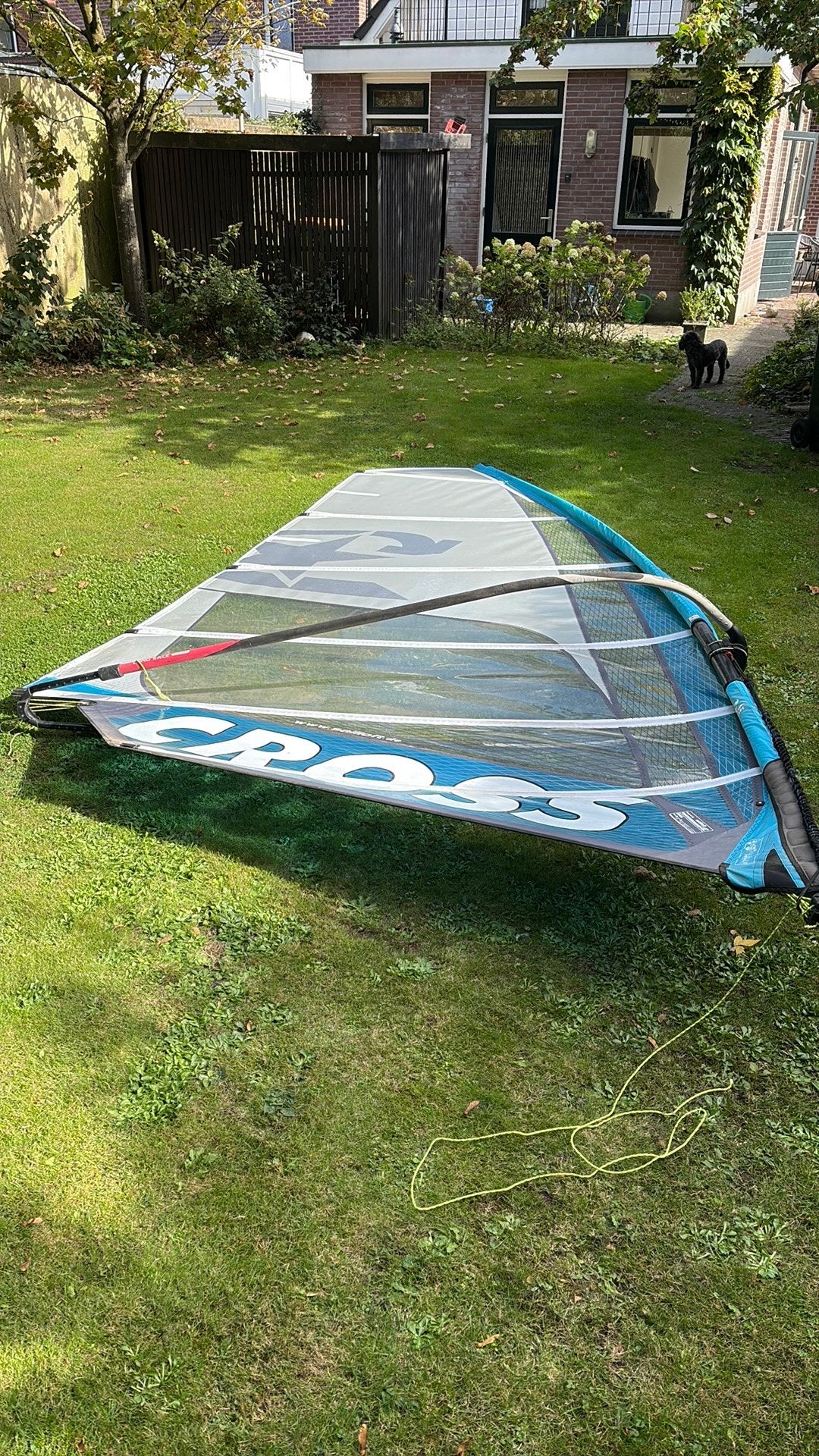 Sailloft 8.0 geen cambers met mast en giek en verlenger ., Watersport en Boten, Ophalen, Gebruikt, 8 m² of meer, Met giek