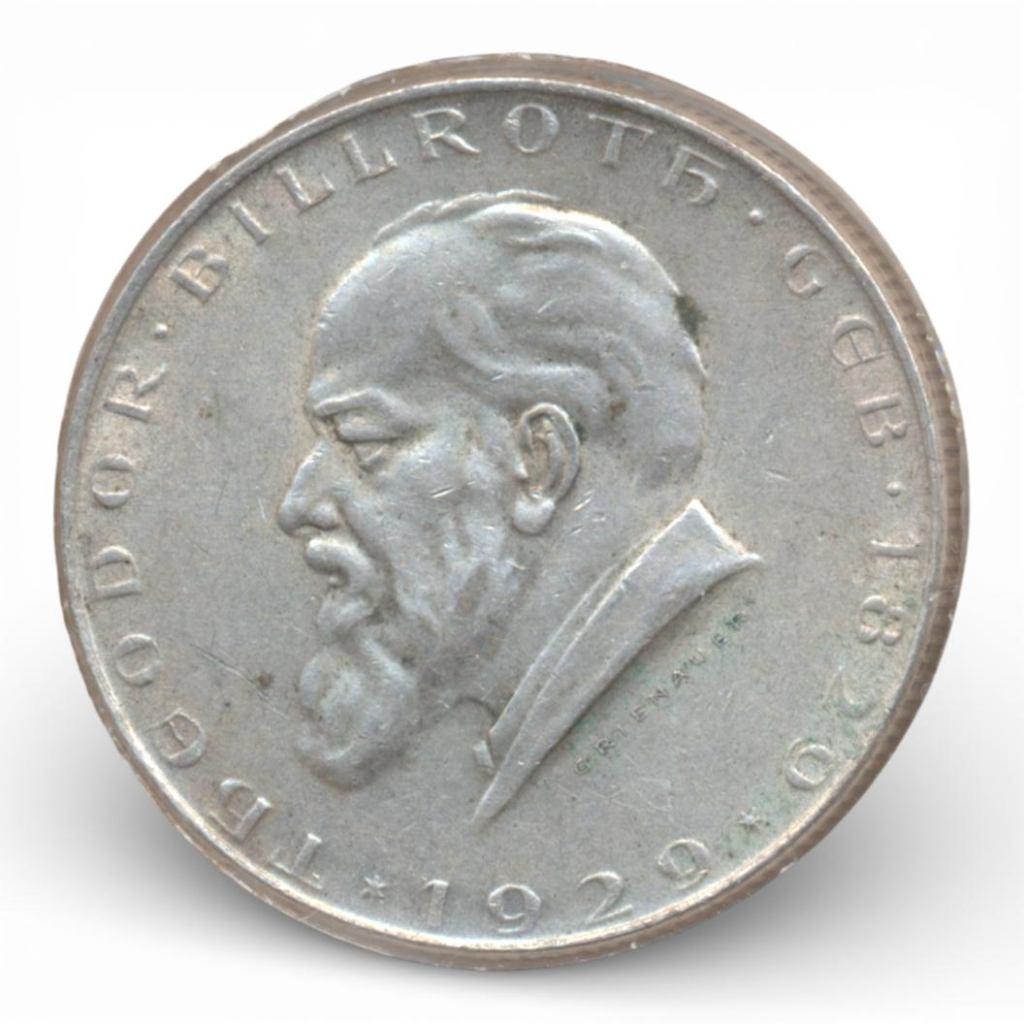 Oostenrijk 2 Schilling 1929 Theodor Billroth