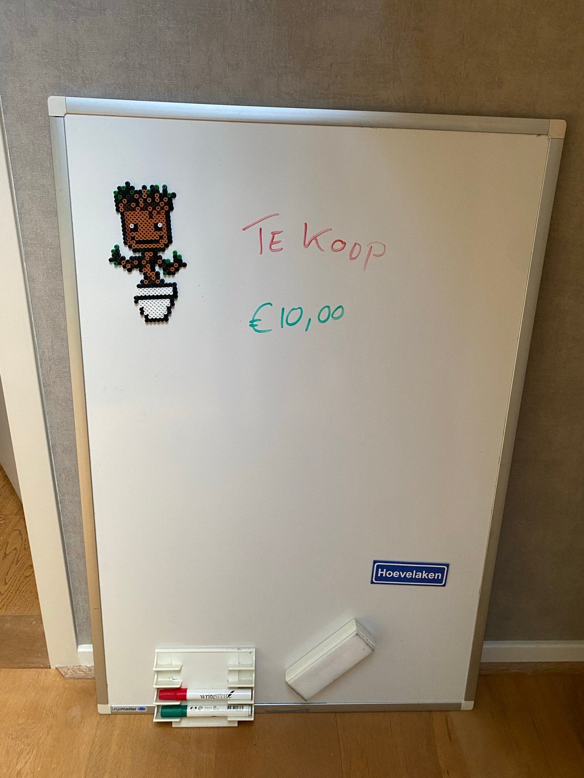 Handig Magnetish whiteboard 90x60cm, Ophalen, Gebruikt, Whiteboard