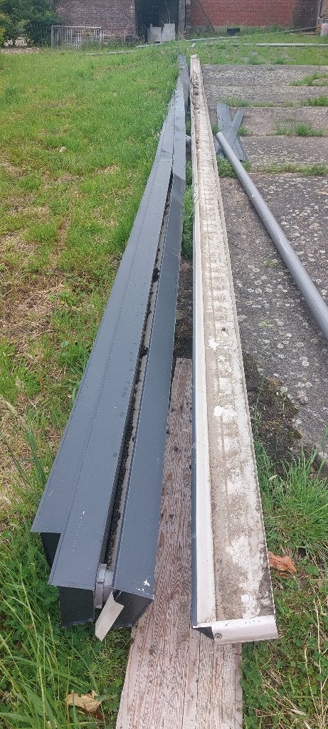 Verzinkte dakgoot, Ophalen, Gebruikt, 6 meter of meer, Zink
