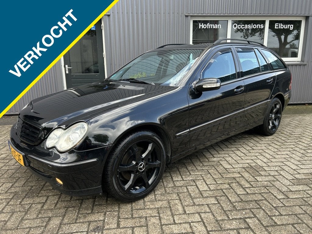 Mercedes-Benz C-Klasse Combi 320 Elegance Leer Carplay APK!, Auto's, Automaat, Gebruikt, Zwart, Zwart
