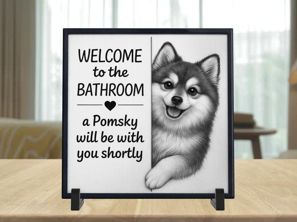 Pomsky Tegel voor op Toilet - Grappig, Verzenden, Nieuw