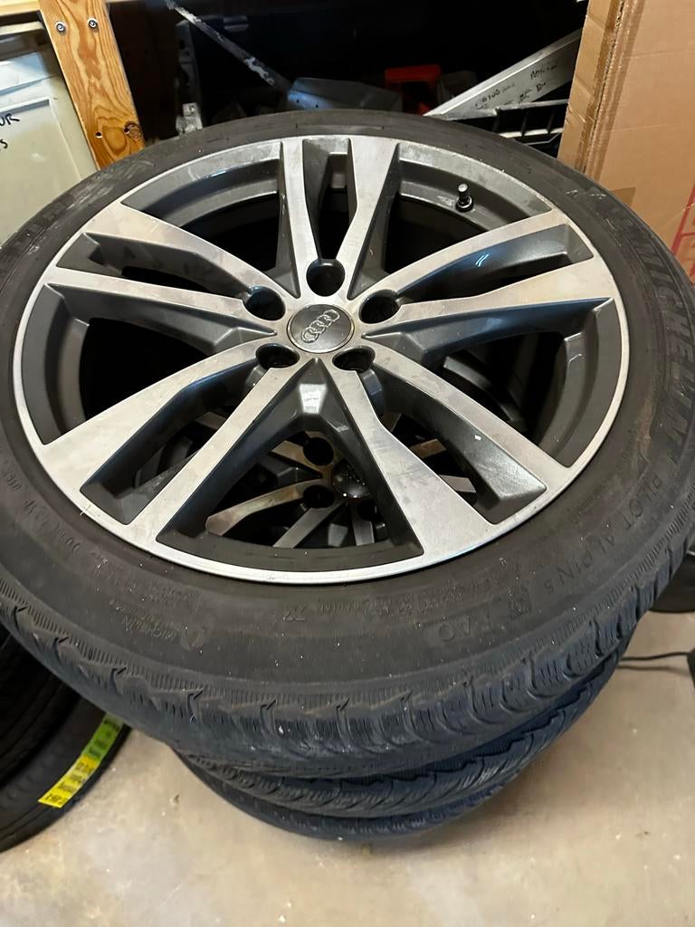 Michelin Pilot Alpin 5 banden met lichtmetalen Audi velgen, Banden en Velgen, Winterbanden, Personenwagen, Ophalen