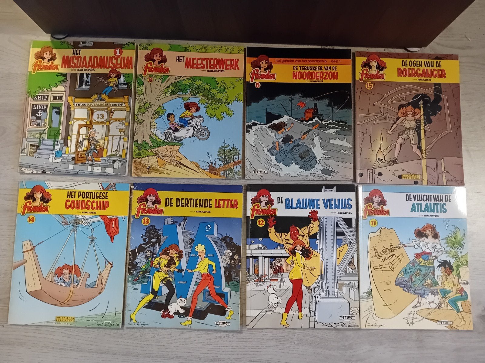 Franka Deel 1 t/m 15 - Henk Kuijpers, Boeken, Meerdere stripboeken, Ophalen of Verzenden, Zo goed als nieuw