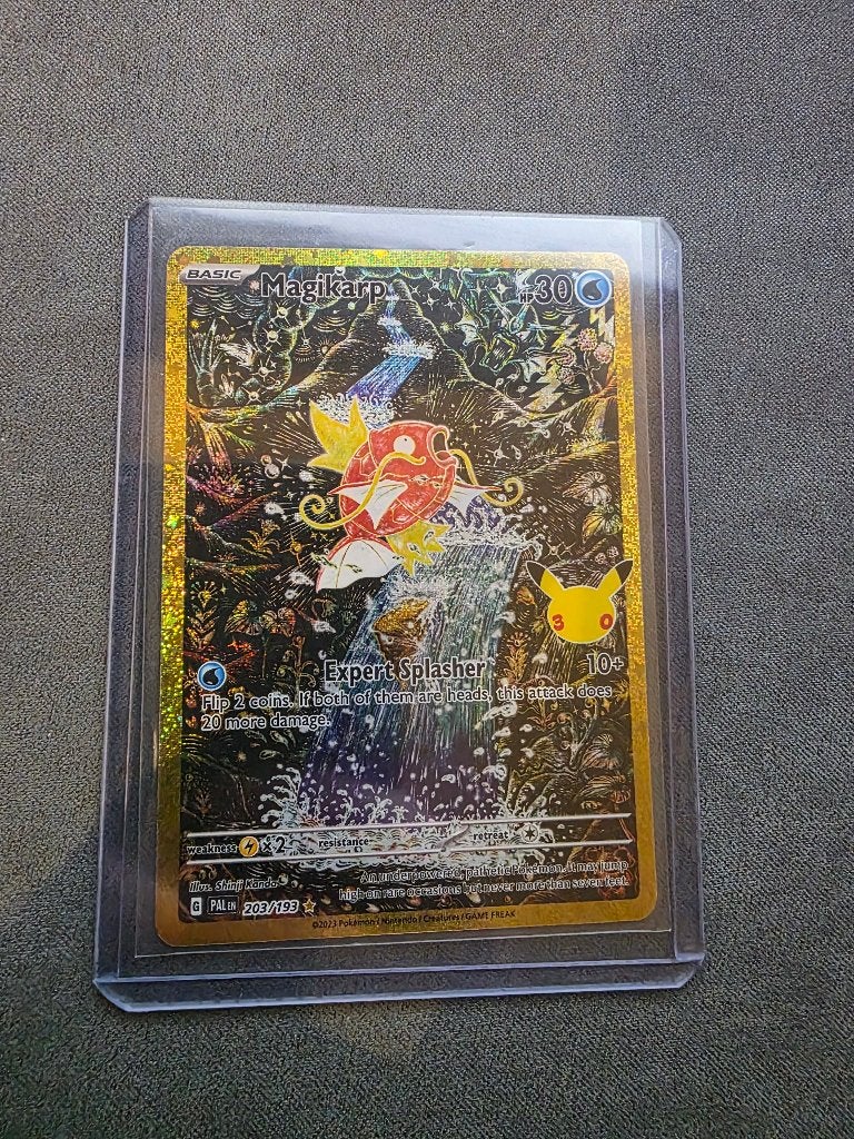 30th Magikarp 30C PAL 203, Ophalen of Verzenden, Zo goed als nieuw, Losse kaart, Foil