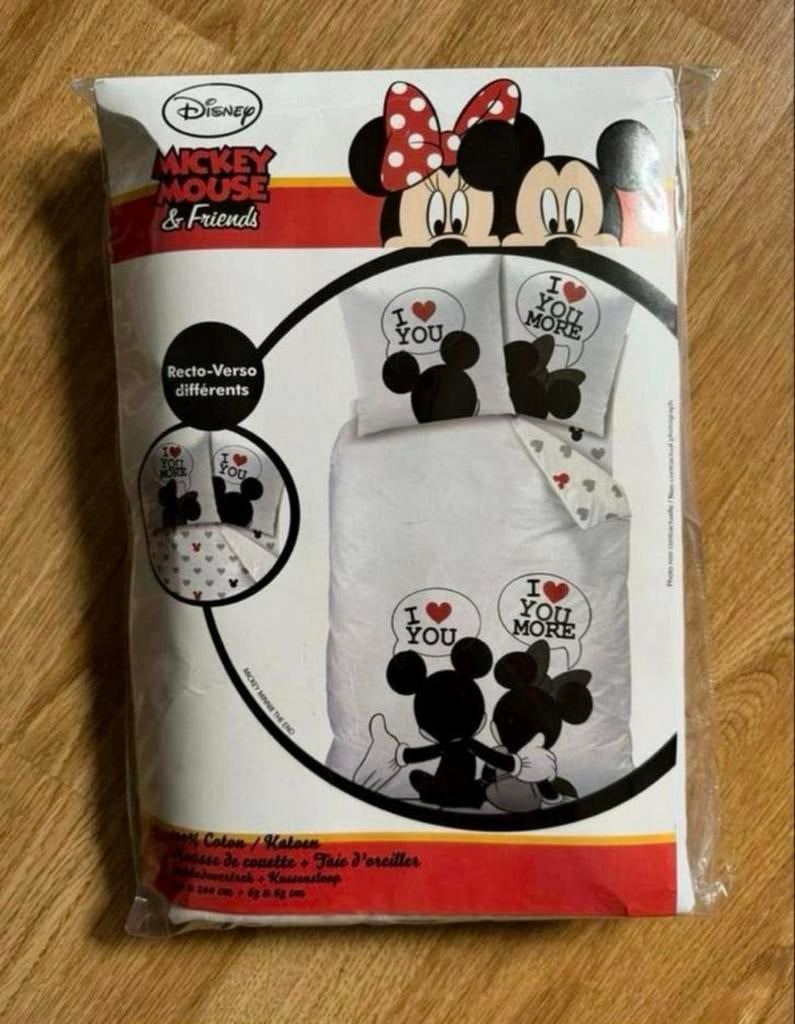 Disney Mickey Mouse dekbedovertrek set NIEUW, Huis en Inrichting, Slaapkamer | Beddengoed, Eenpersoons, Wit, Dekbedovertrek, Nieuw