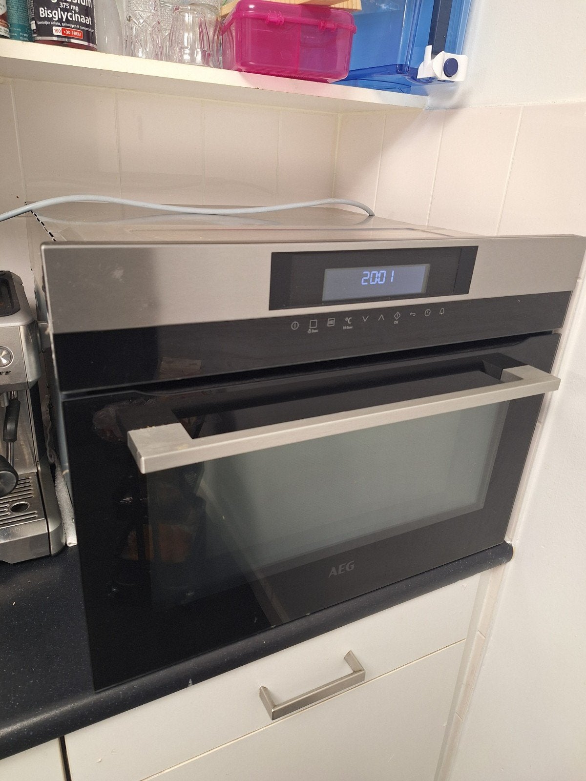 AEG Inbouw Combi-oven (Magnetron werkt niet), Witgoed en Apparatuur, 45 tot 50 cm, AEG, 60 cm of meer, Ophalen of Verzenden