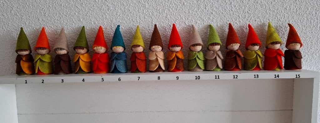 Herfst kaboutertjes handgemaakt, Ophalen of Verzenden, Nieuw, Figuurtje(s)