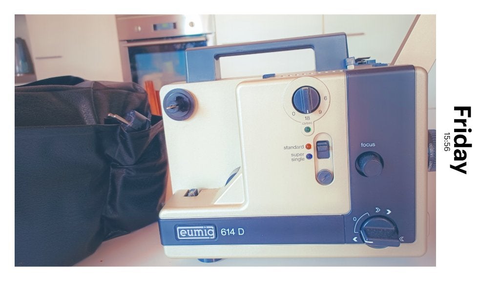 EUMIG 614D  8mm filmprojector  dubbel en super 8, Ophalen of Verzenden, Gebruikt