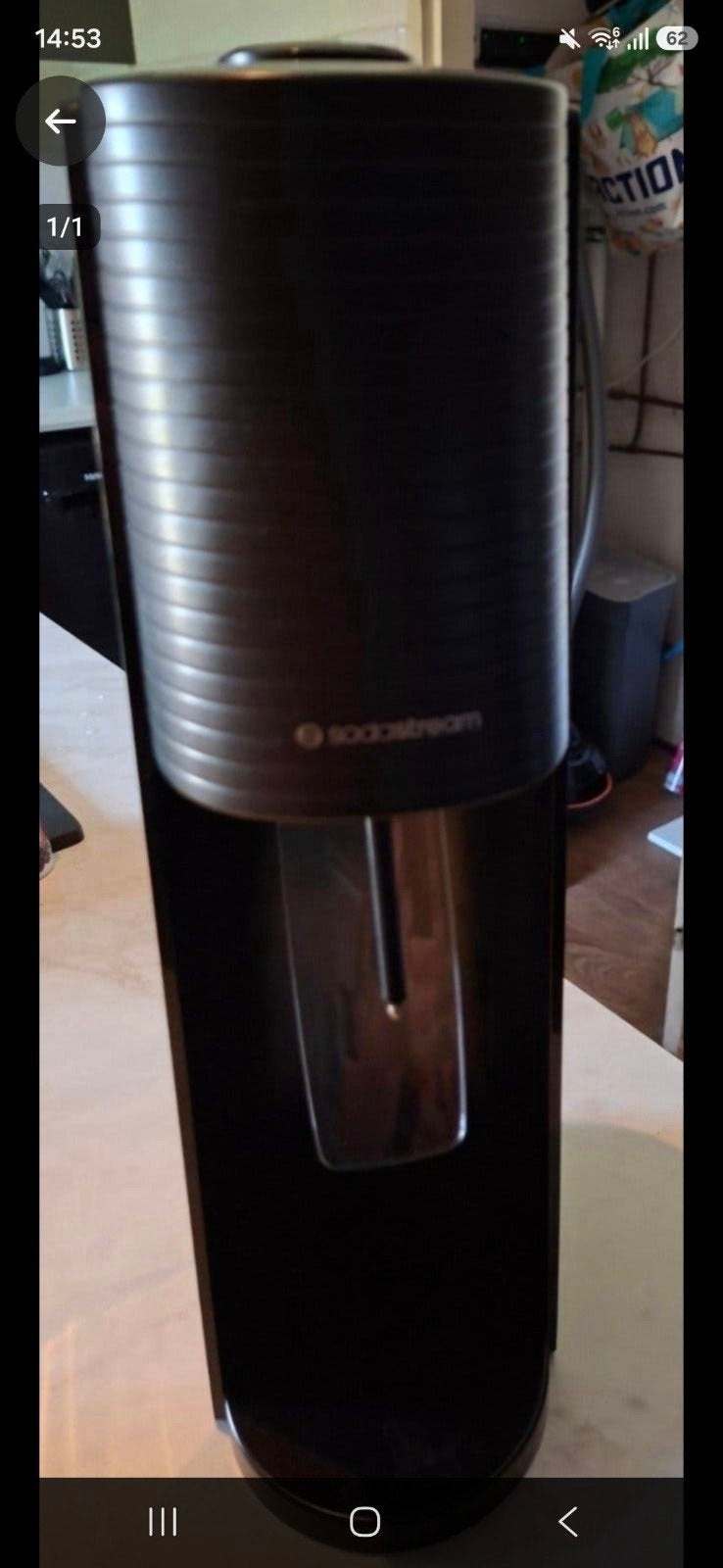 Sodastream bruiswatermaker - Zwart, Witgoed en Apparatuur, Bruiswatermachines, Ophalen of Verzenden, Gebruikt