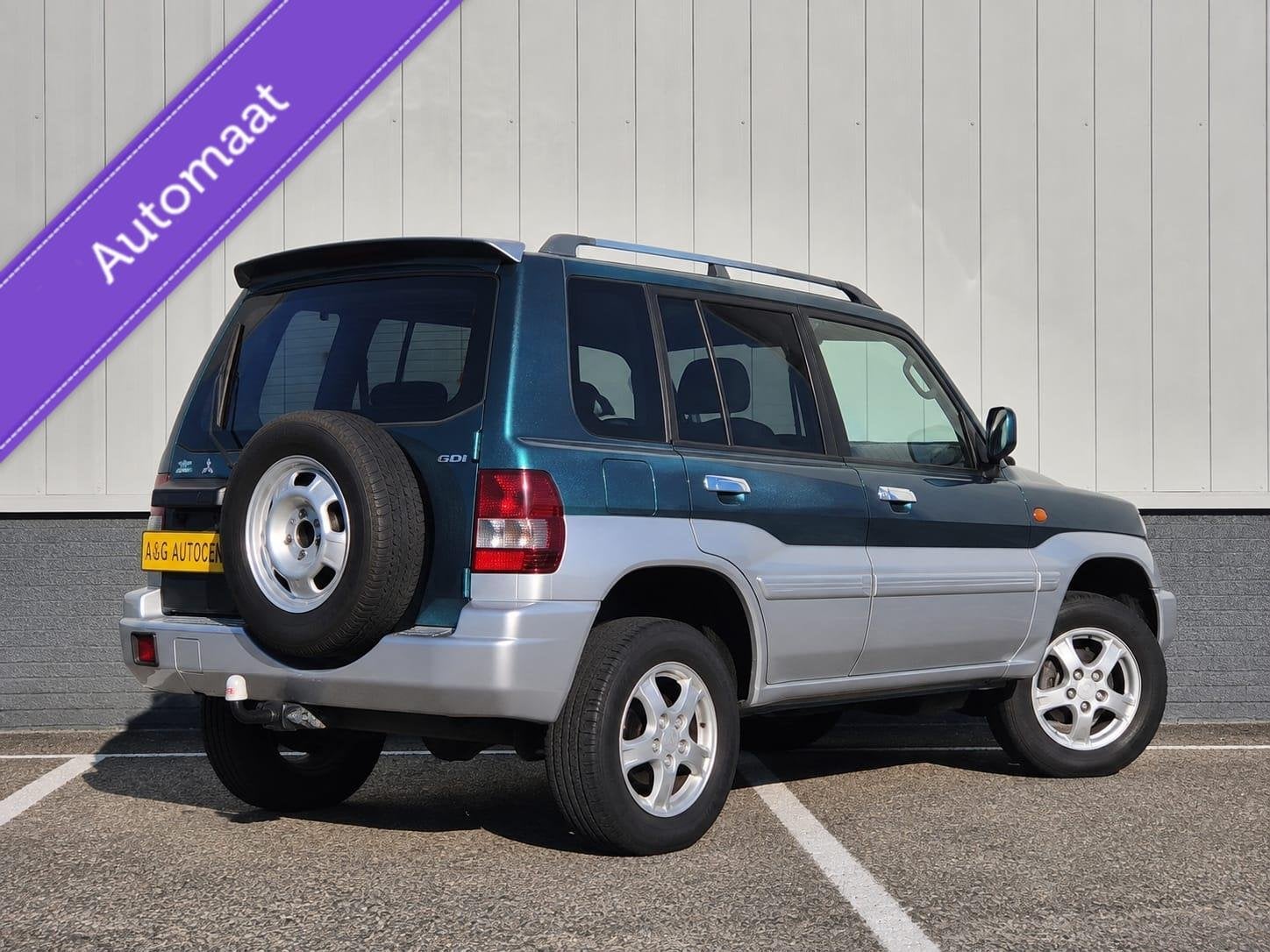 Mitsubishi Pajero Pinin 2.0 4x4/1e Eig/Airco/129 PK/Trekhaak, Auto's, Mitsubishi, Stof, Gebruikt, 4 cilinders, Blauw